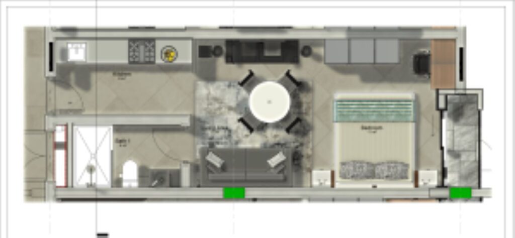 studio apartment floor plan